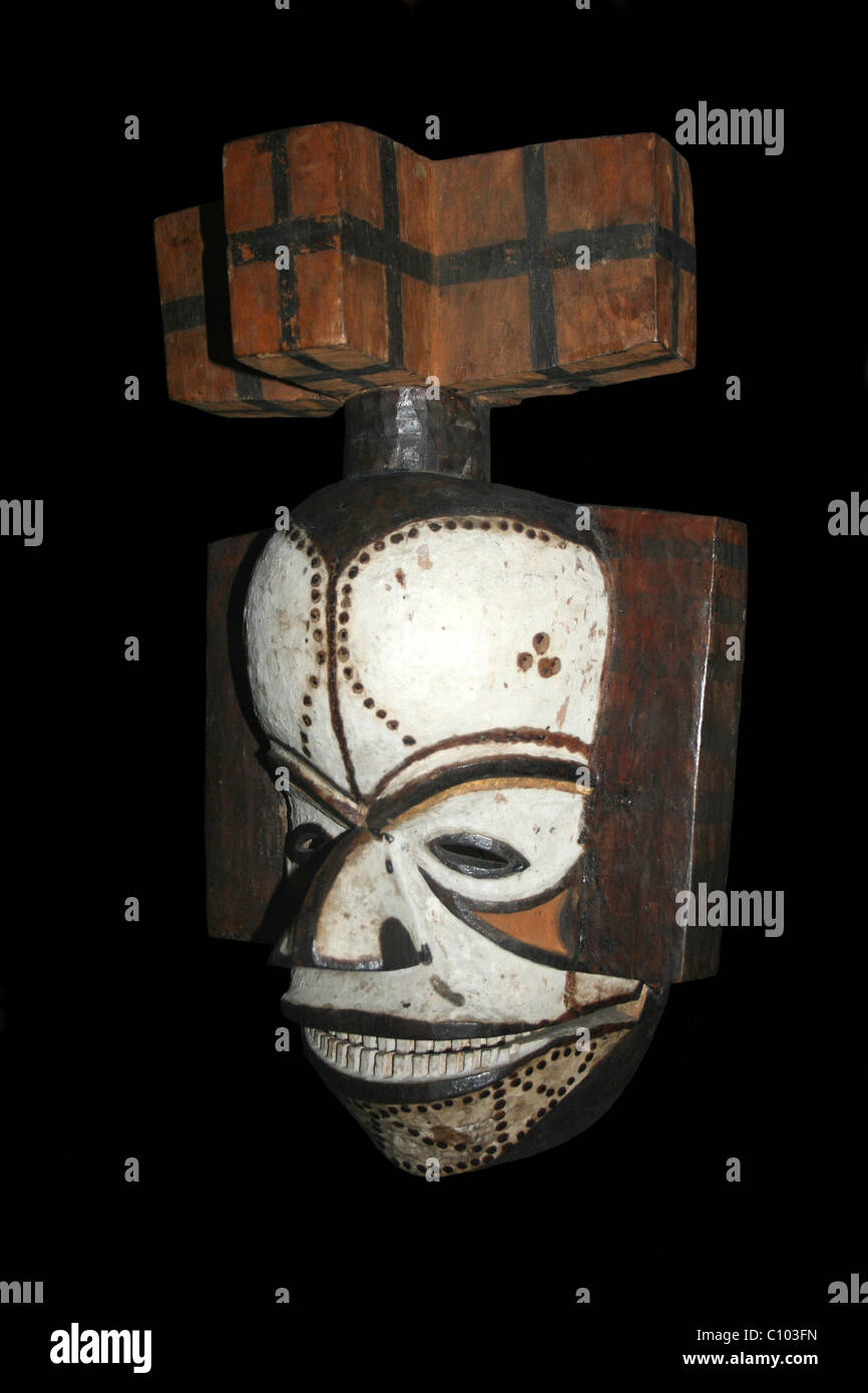 Maschera Okokwo, Igbo, Obologo, Nigeria Foto Stock
