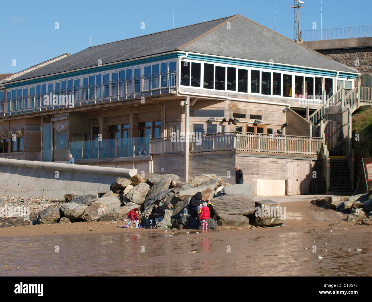 Quindici Cornwall, Jamie Oliver's ristorante a Watergate Bay, Cornwall, Regno Unito Foto Stock