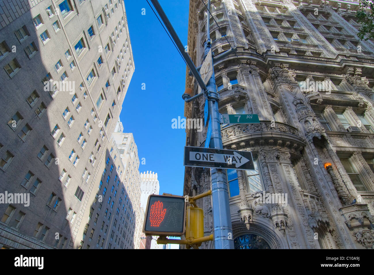 Dettaglio della città di New York nel mese di agosto Foto Stock