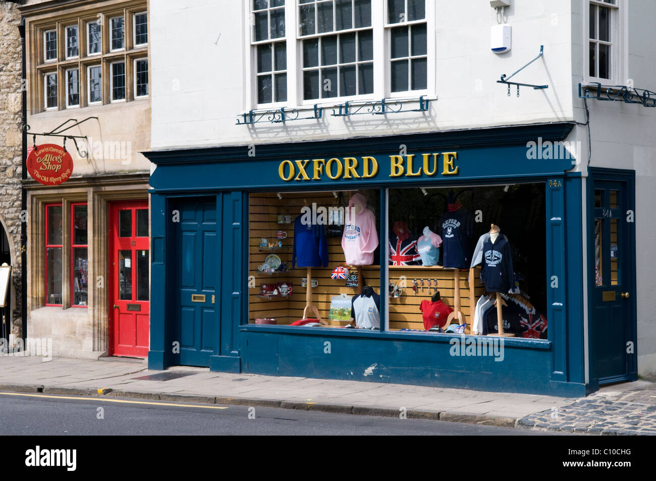 Oxford Blue, un Oxford University Themed Retail Outlet in Oxford Centro Città Foto Stock