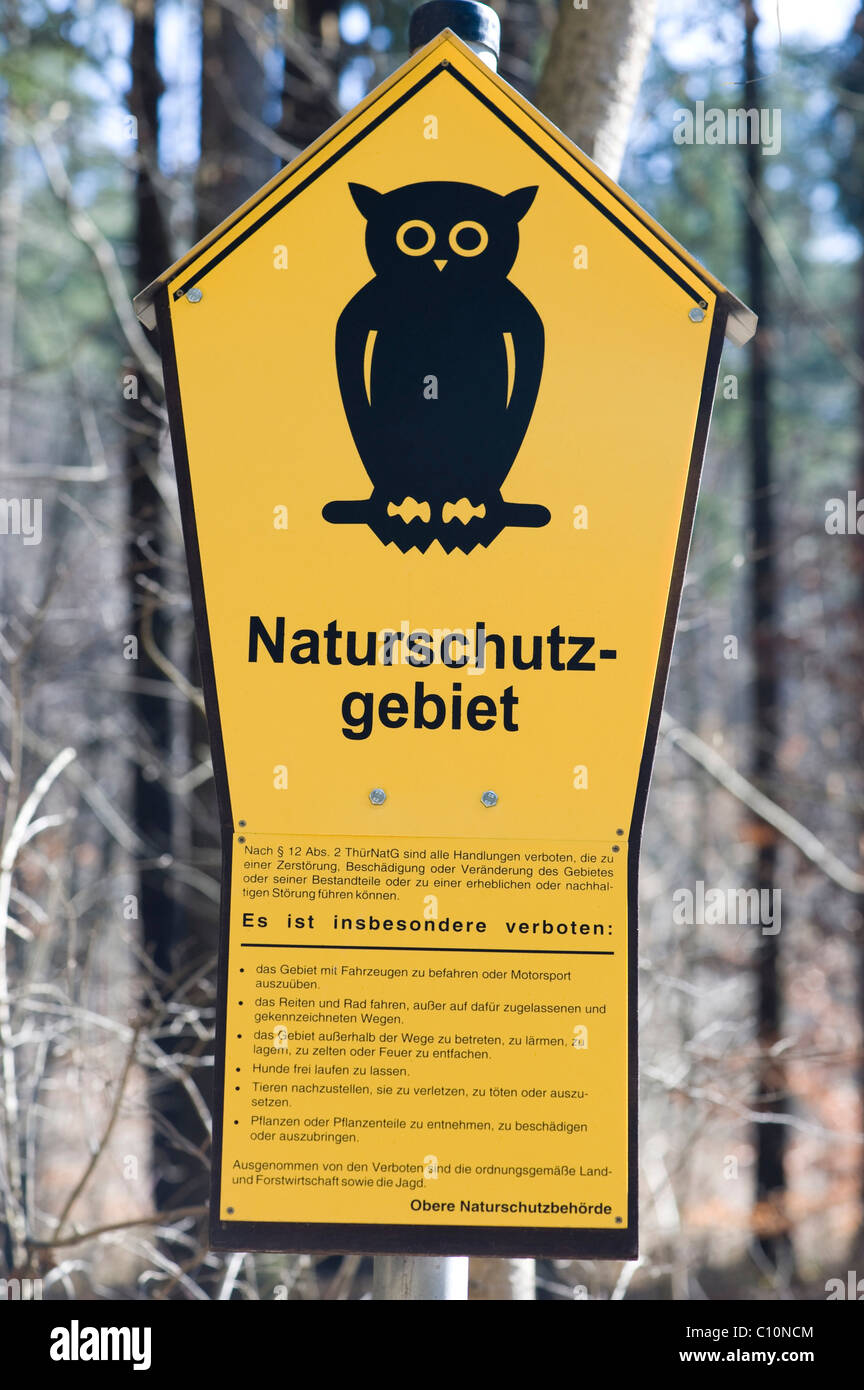 Segno Naturschutzgebiet, riserva naturale Foto Stock