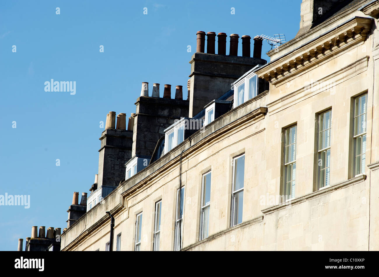 Case in stile georgiano Bath Somerset Inghilterra Foto Stock