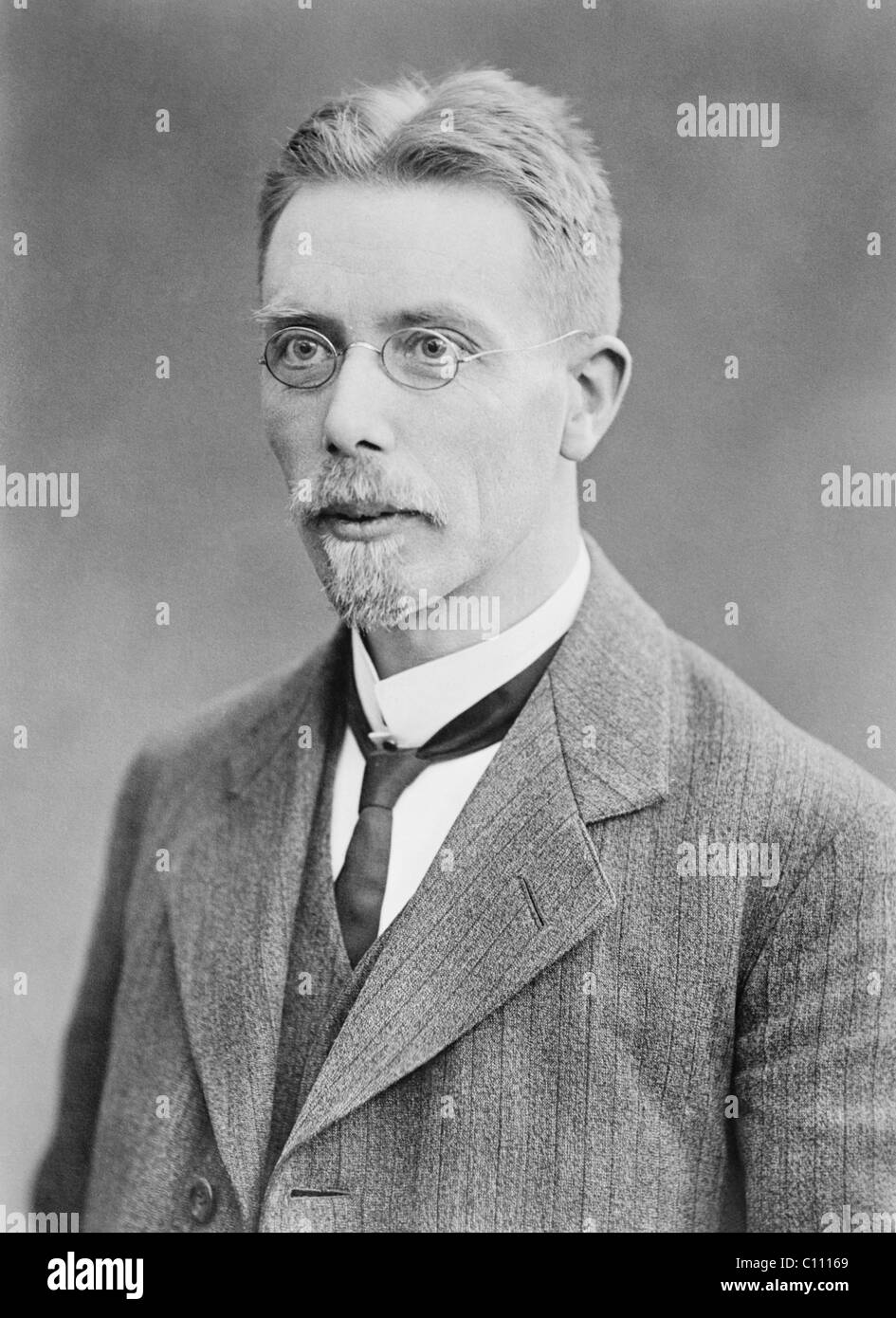 Fisiologo danese August Krogh (1874 - 1949) - Il vincitore del Premio Nobel per la medicina e la fisiologia nel 1920. Foto Stock