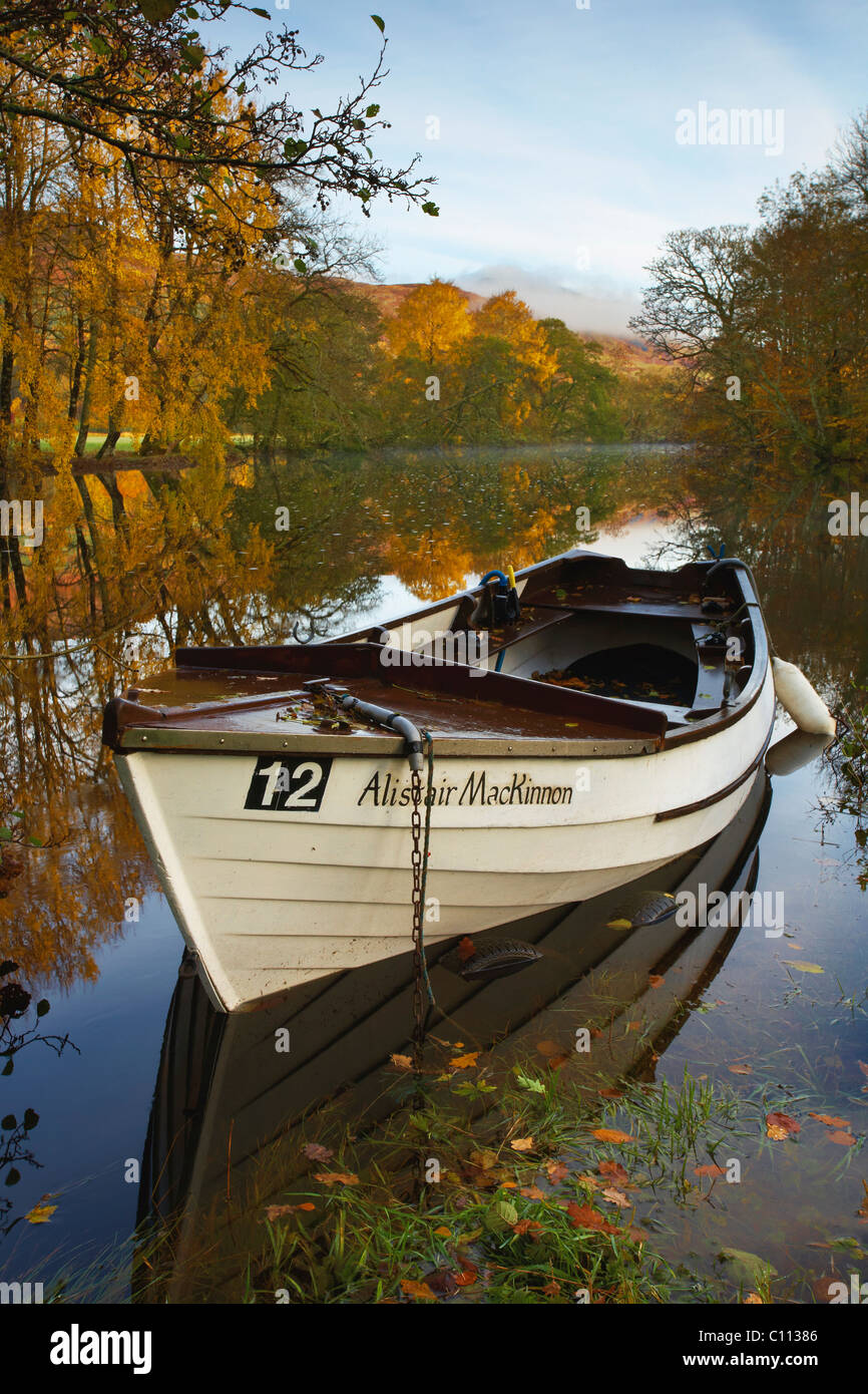 Scottish barca a remi a Killin Foto Stock