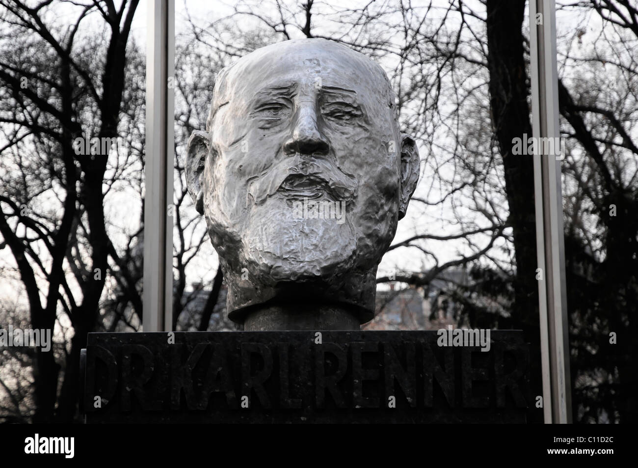 Monumento a Dr. Karl Renner, Vienna, Austria, Europa Foto Stock