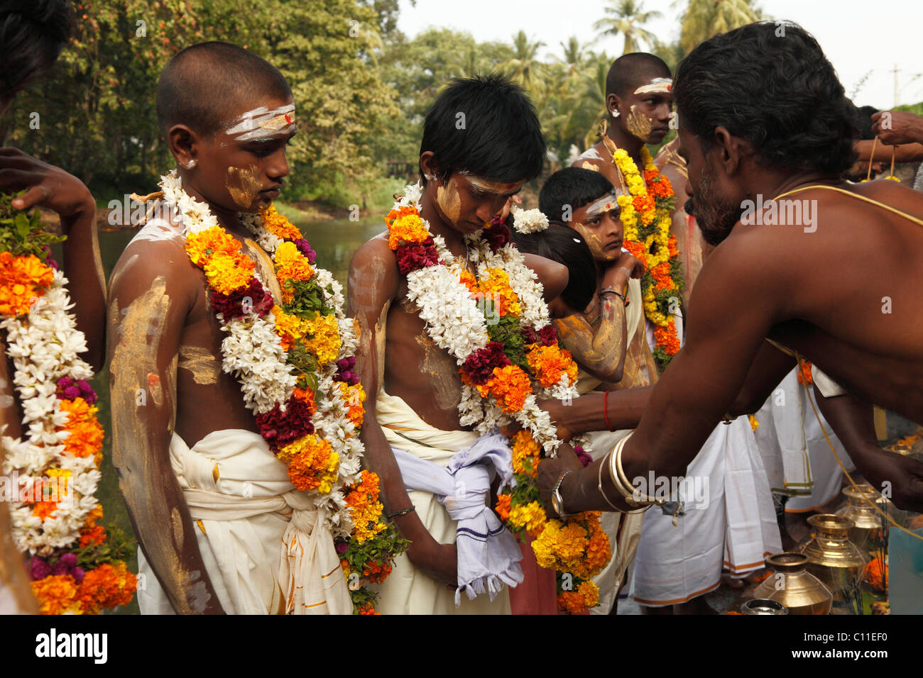 Thaipusam festival in Tenkasi, Tamil Nadu, Tamilnadu, Sud India, India, Asia Foto Stock