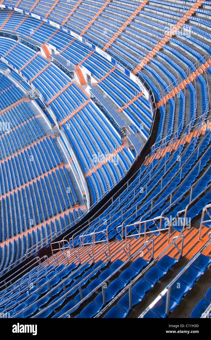 Del Real Madrid in Santiago Bernabau stadium Foto Stock