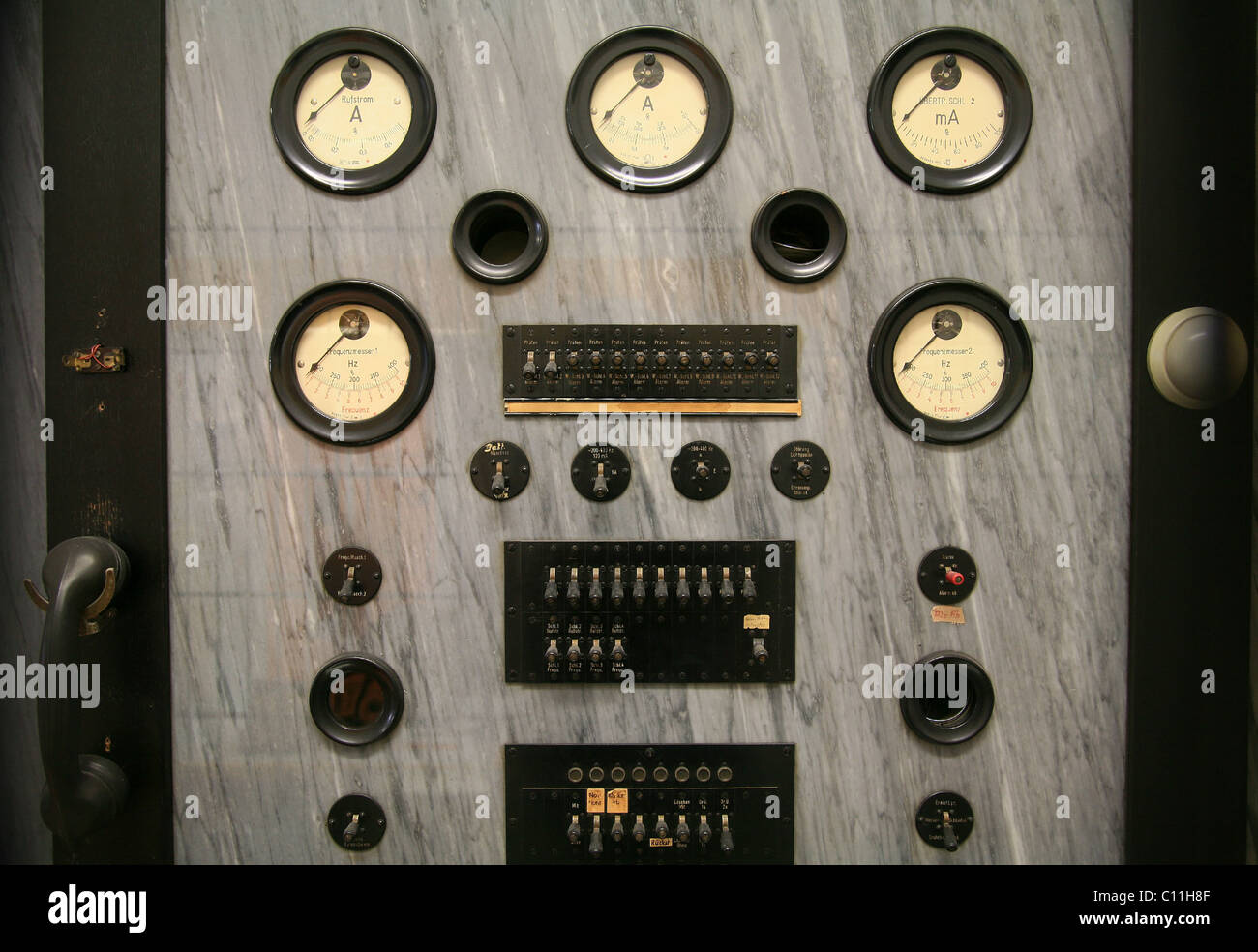Il vecchio pannello di controllo Foto Stock