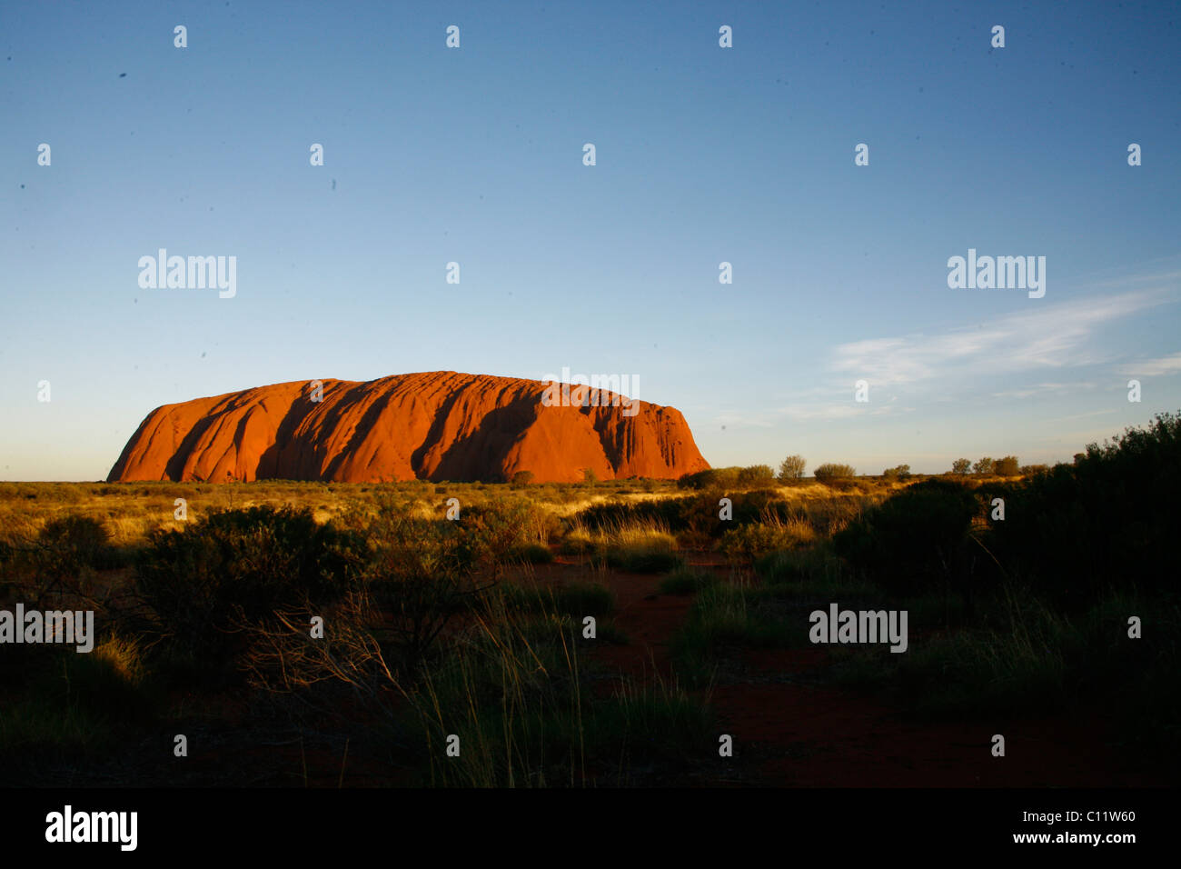 L'Ayers Rock, Uluru, Territorio del Nord, l'Australia Foto Stock