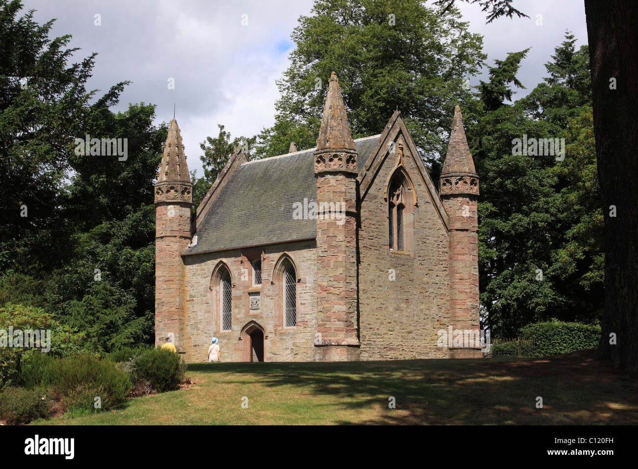 Cappella di Scone Palace, ex sede di incoronazione dei re scozzesi, Perth, Scozia, Regno Unito, Europa Foto Stock