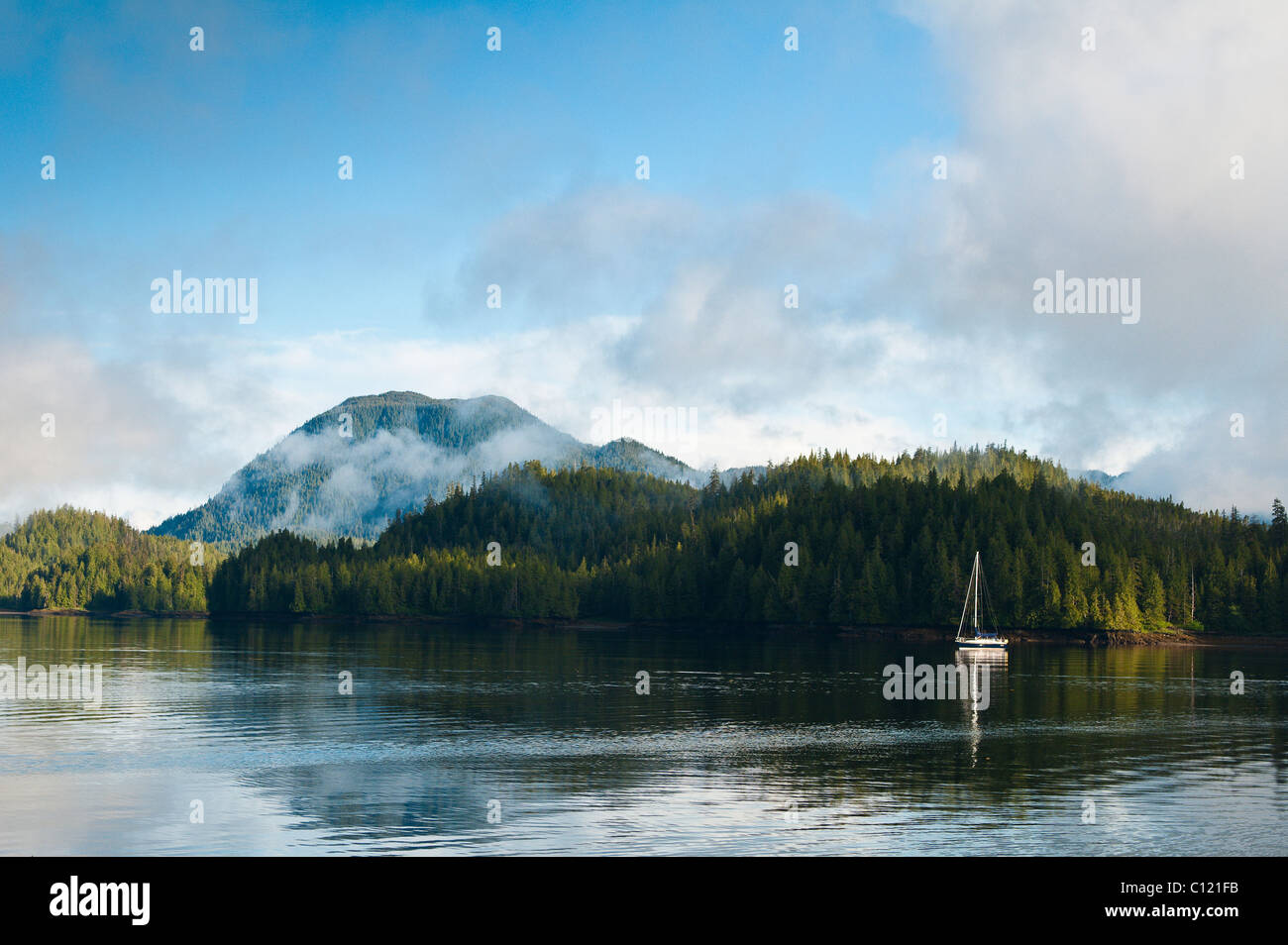 L'Alaska. Sì Bay nella penisola di Cleveland regione del sud-est in Alaska. Foto Stock