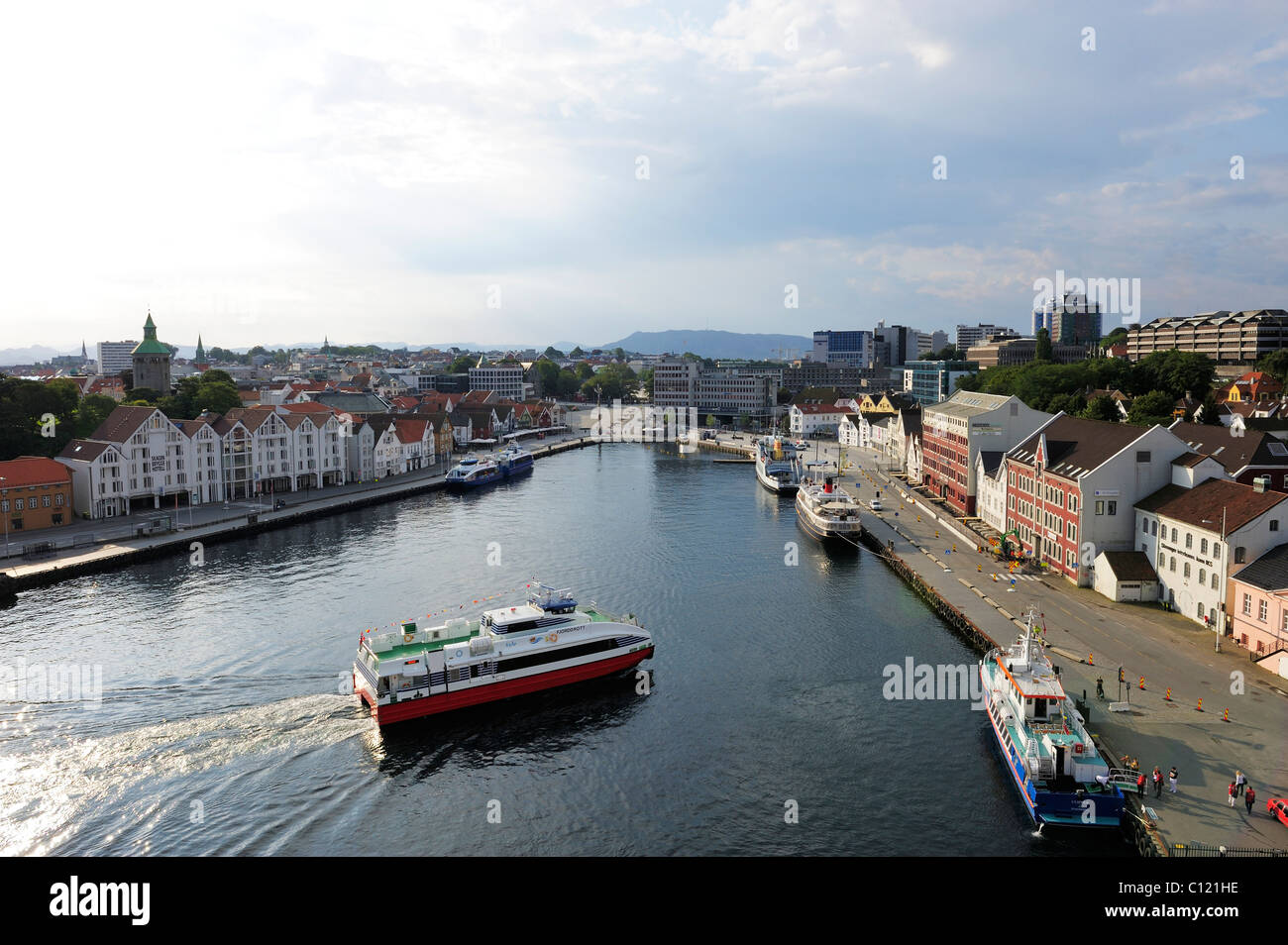 Porto di Stavanger, Norvegia, Scandinavia, Europa settentrionale Foto Stock