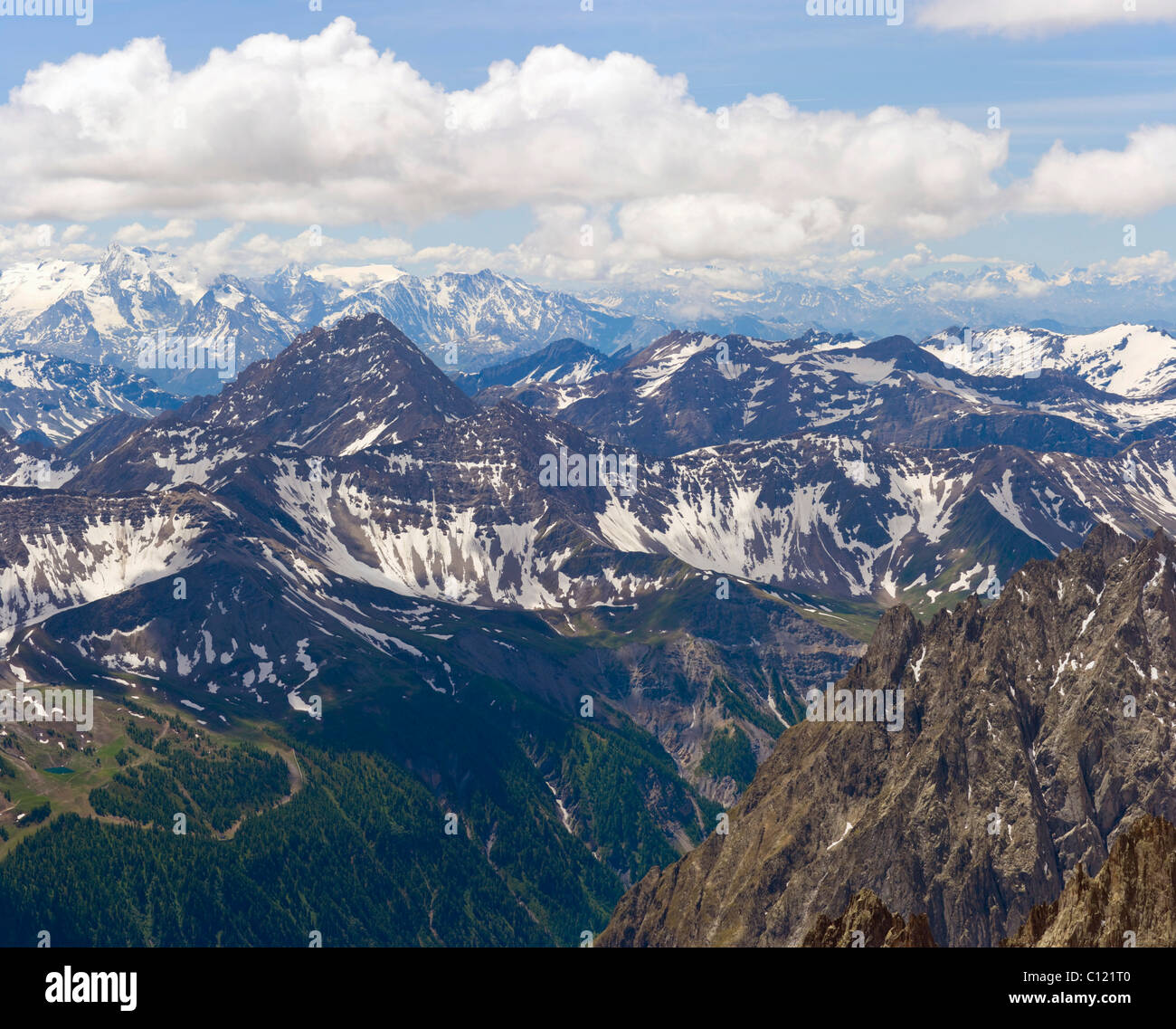 La Grande Motte, Les Glaciers de la Vanoise, il Massiccio del Monte Bianco, Alpi Italia, Europa Foto Stock