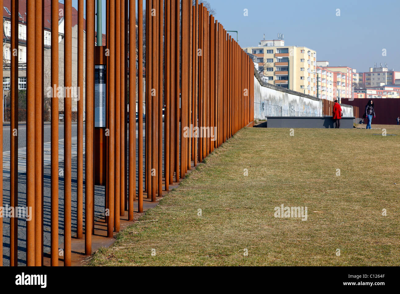 Memoriale del Muro di Berlino Centro visitatori di Berlino, Germania Foto Stock