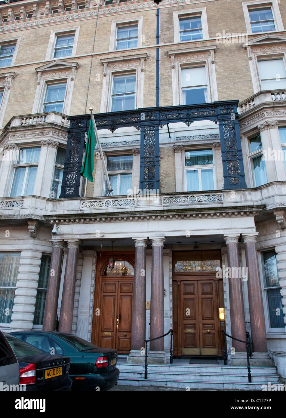 Ambasciata libica, Knightsbridge, Londra Foto Stock