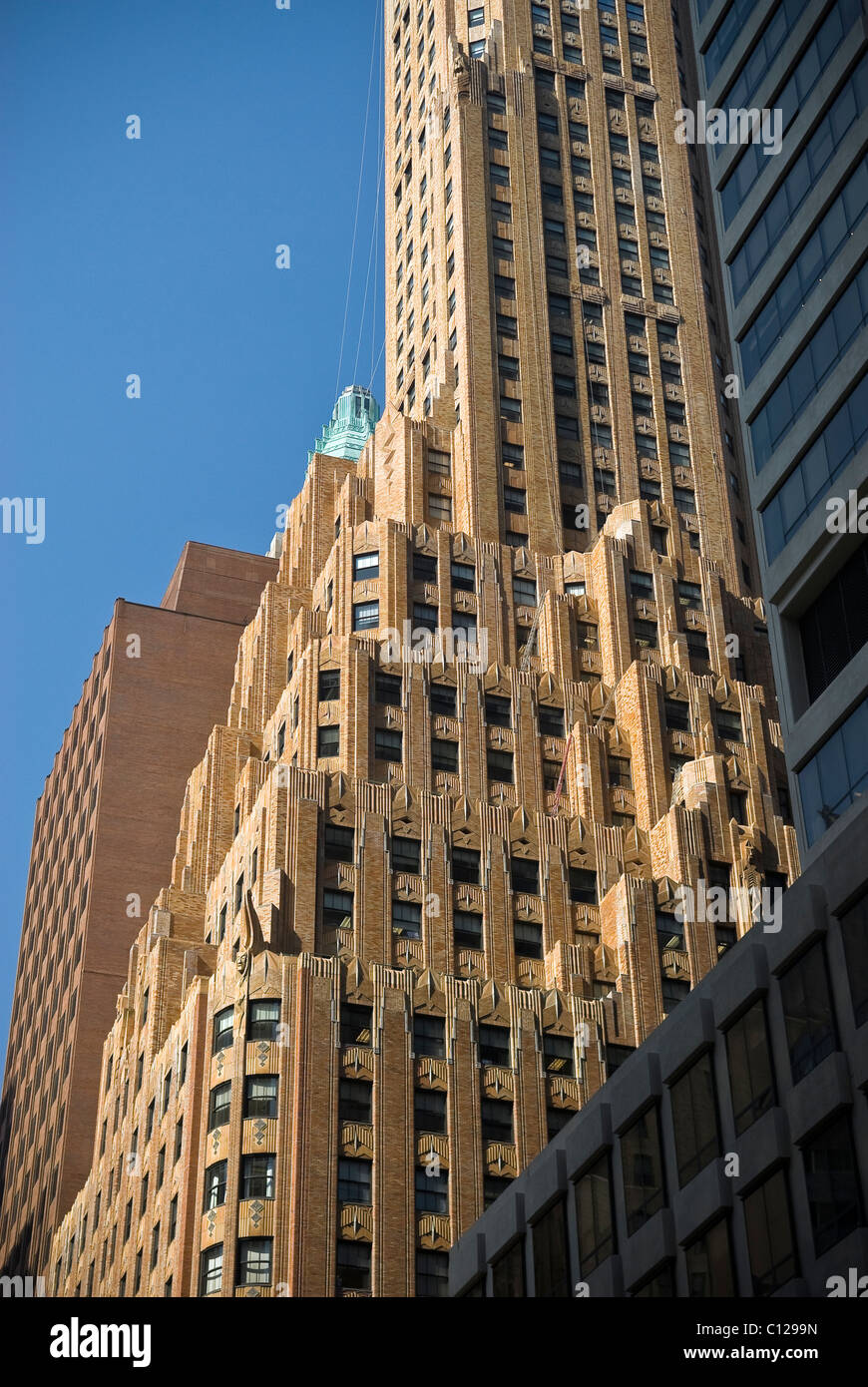 Edifici molto alti a Manhattan, New York City, Stati Uniti d'America Foto Stock