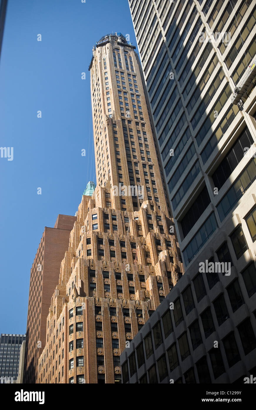 Edifici molto alti a Manhattan, New York City, Stati Uniti d'America Foto Stock