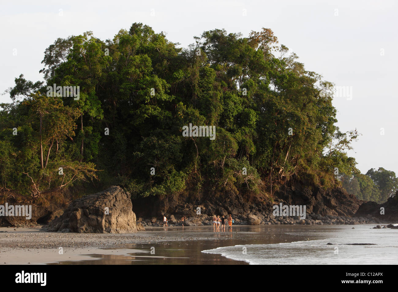 La spiaggia di Manuel Antonio, Costa Rica Foto Stock