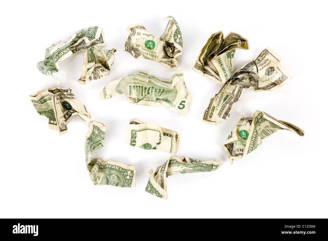 Dollari US close up shot, concetto finanziario Foto Stock