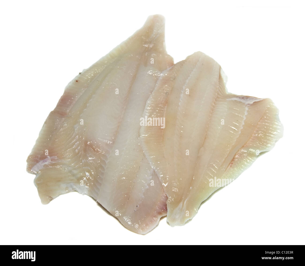 Materie filetti di platessa Foto Stock