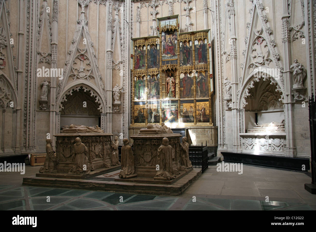 La Cappella di Santiago ('Capilla de Santiago') nella Cattedrale di Toledo, Spagna. Foto Stock