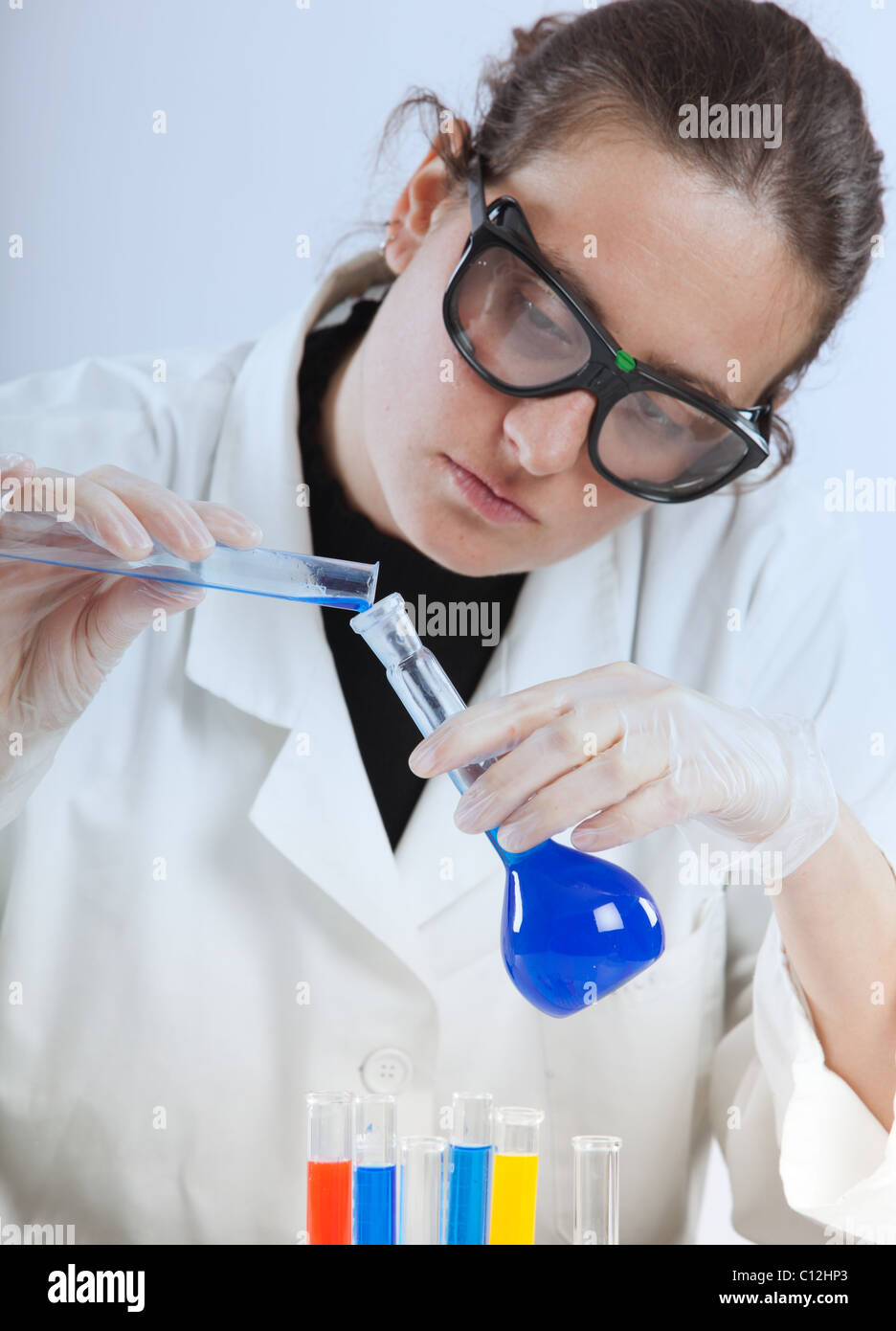 Assistente di laboratorio Foto Stock