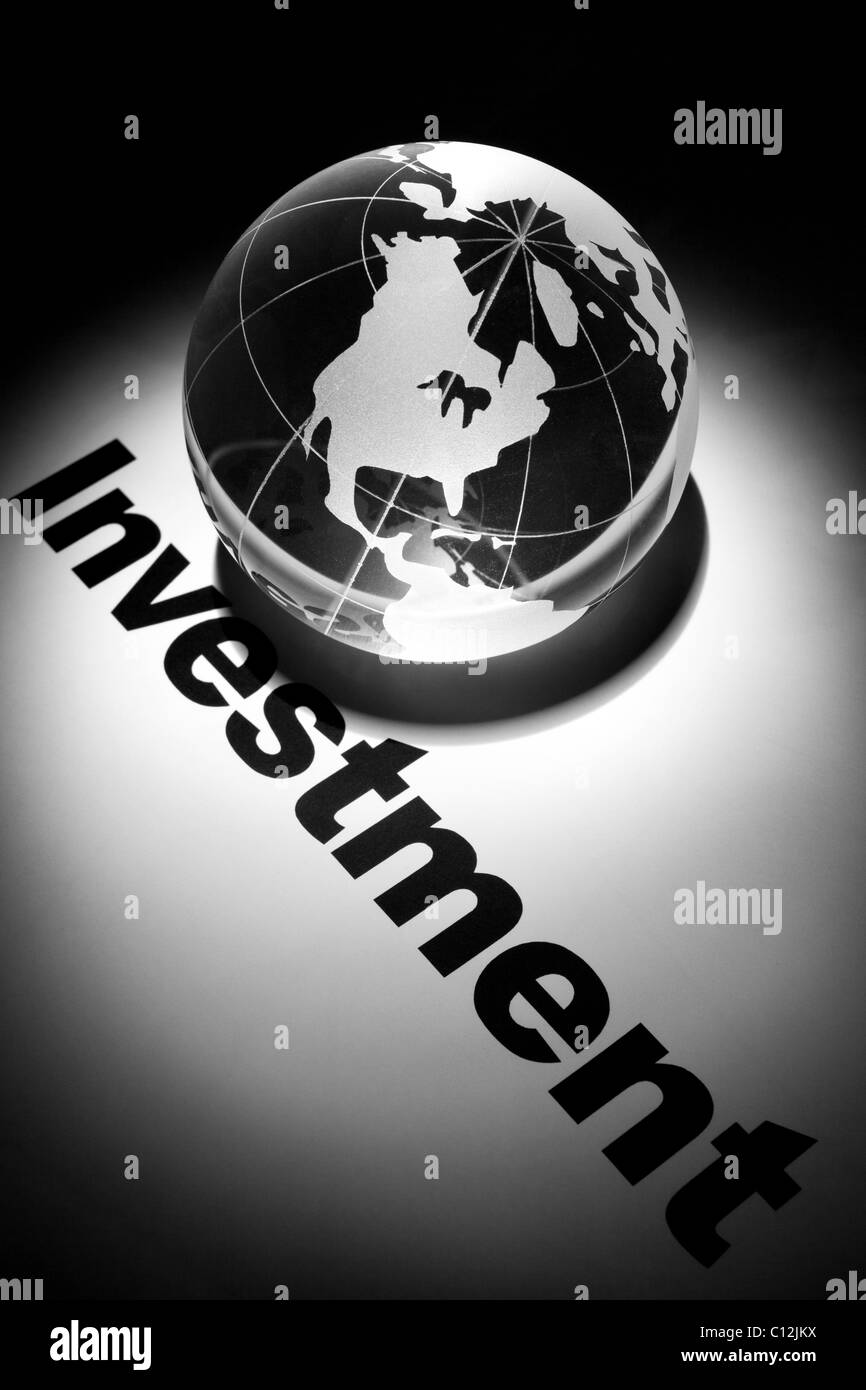 Globe, il concetto di investimento globale Foto Stock