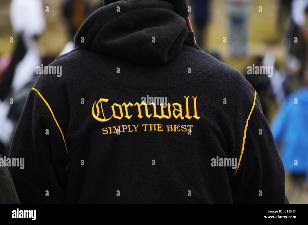 A cornwall rugby sostenitore Foto Stock