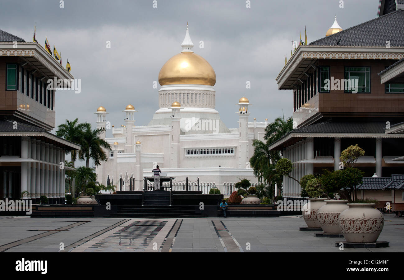 Moschea musulmana Bandar seri Begawan Brunei Foto Stock