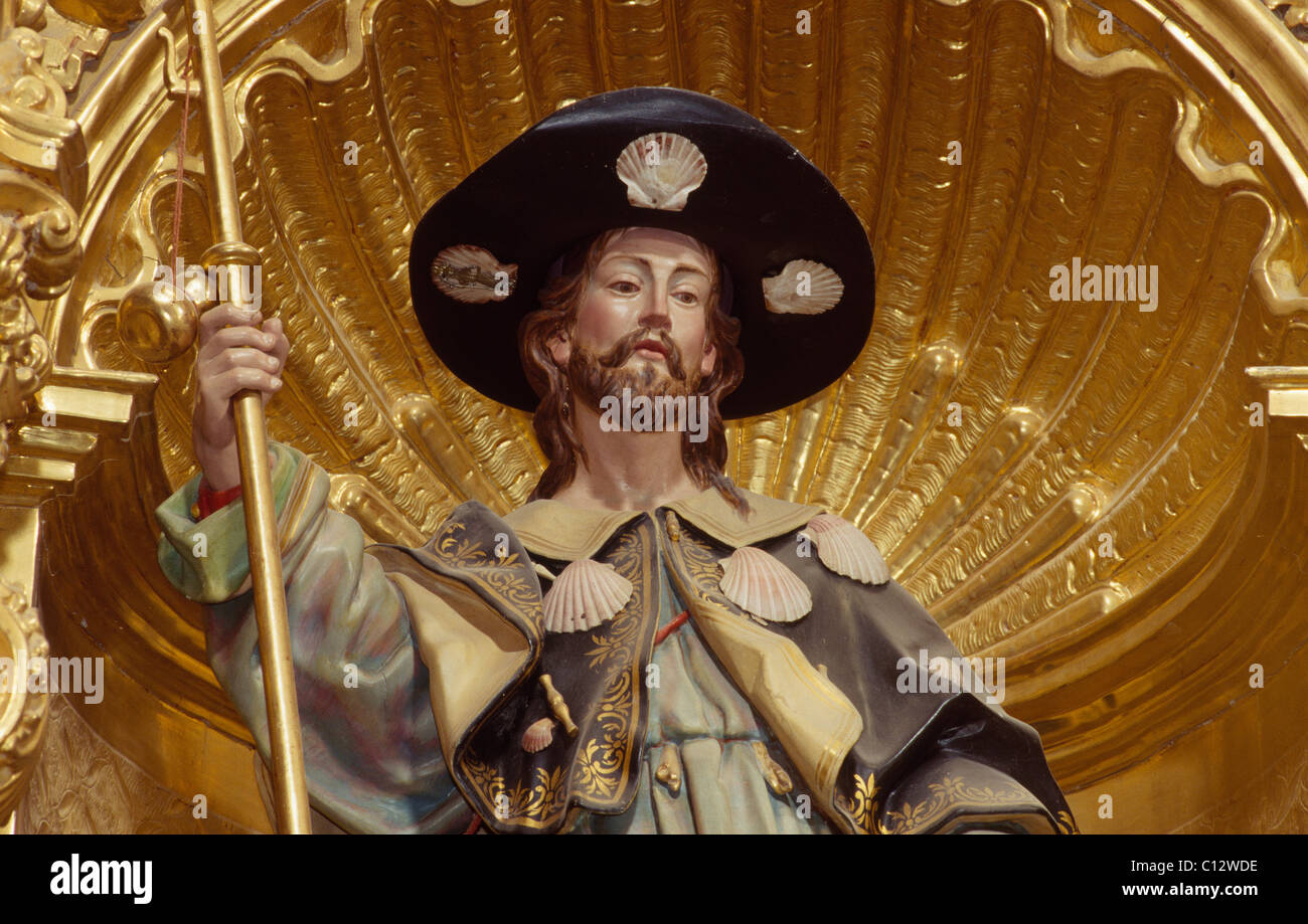 Saint Jacob nella chiesa Virgen del Manzano, Spagna Foto Stock