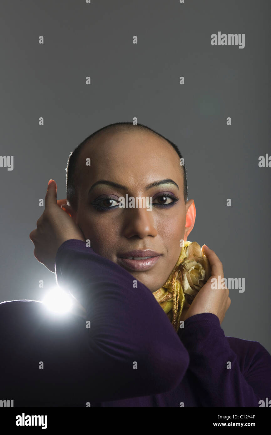 Ritratto di un uomo gay Foto Stock