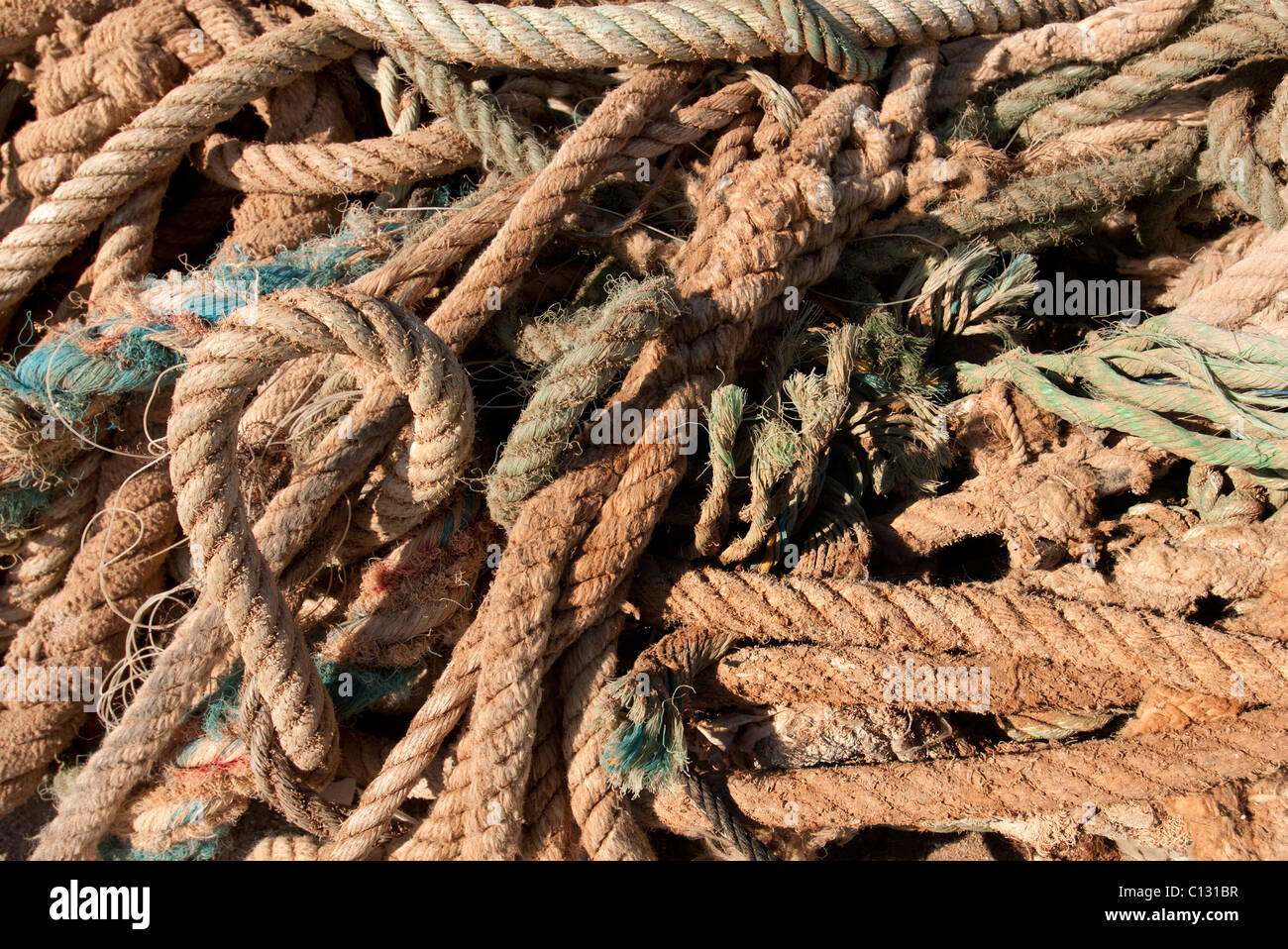 vecchie corde Foto Stock