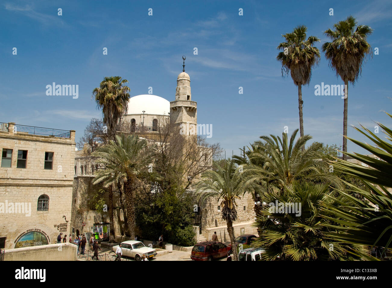 Israele, Gerusalemme, città vecchia, il Quartiere Ebraico, il recentemente ricostruita sinagoga RAMBAN Foto Stock