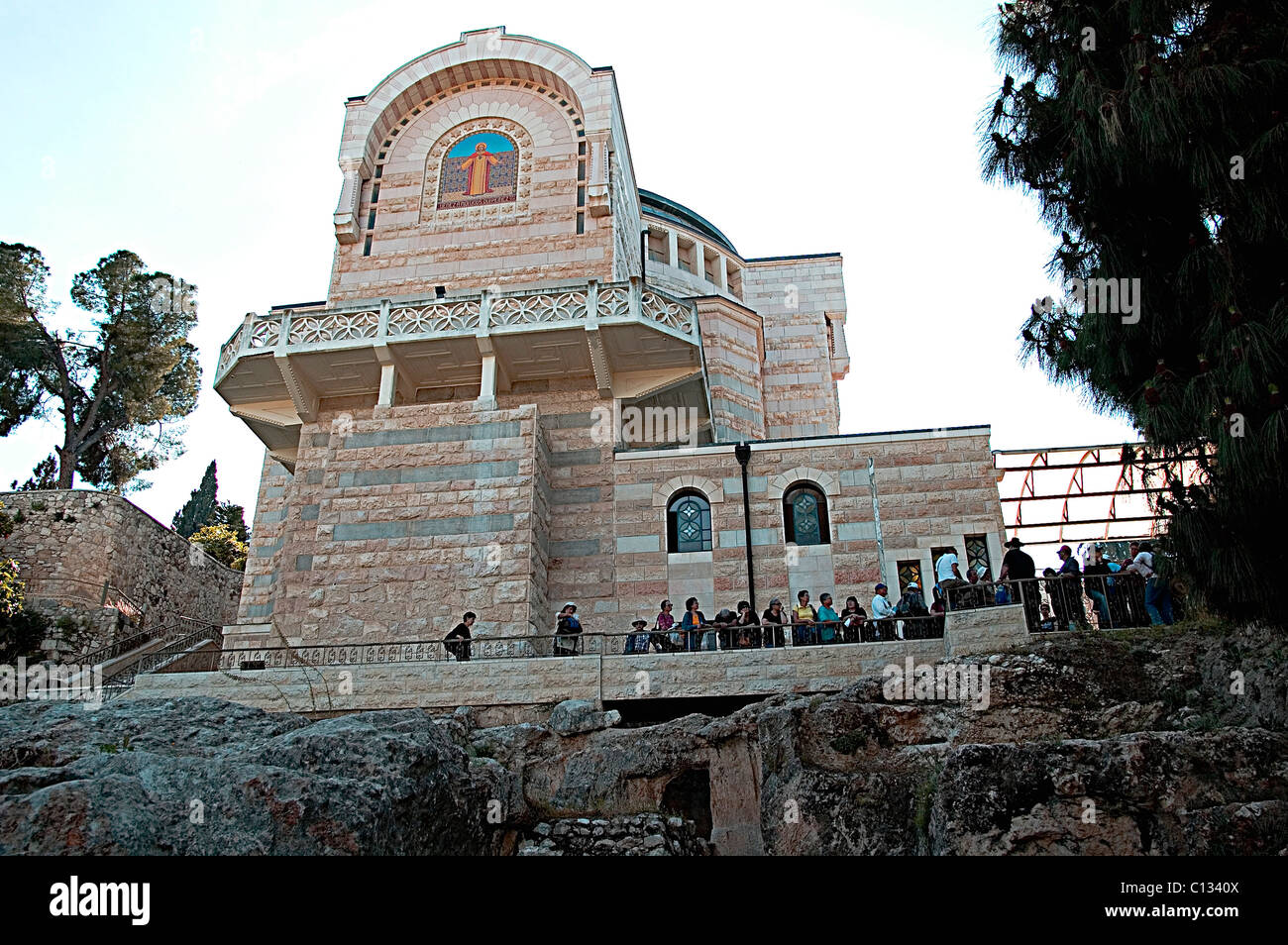 Israele, Gerusalemme, Chiesa di San Pietro in Gallicantu sul pendio del Monte Sion Foto Stock