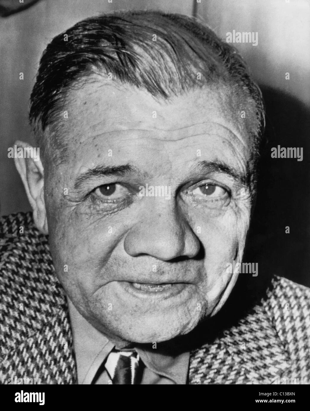 New York Yankees. Ritirato outfielder Babe Ruth, la città di New York, New York, 1947. Foto Stock