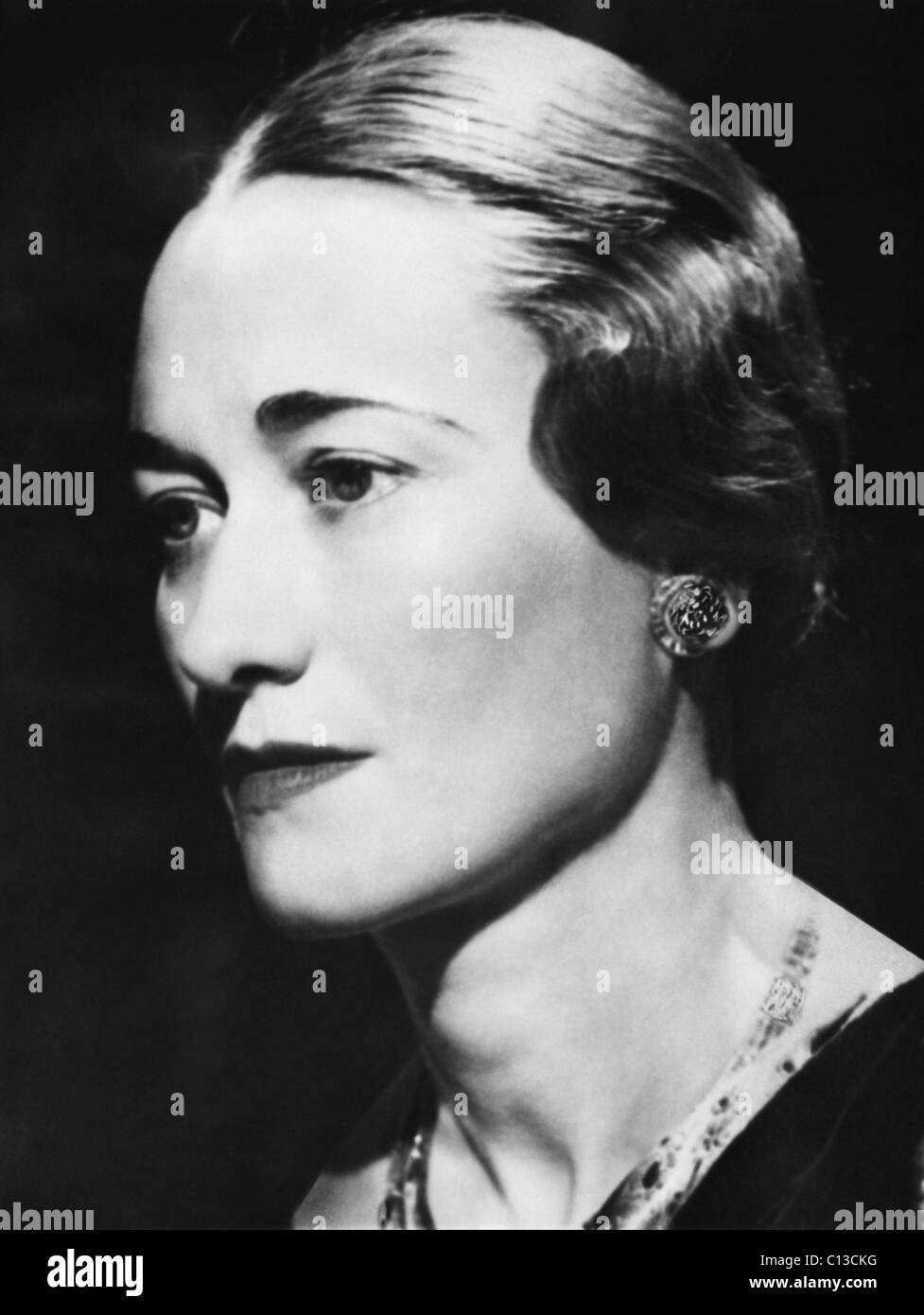 La duchessa di Windsor Wallis Simpson, risalente alla fine degli anni trenta. Foto Stock