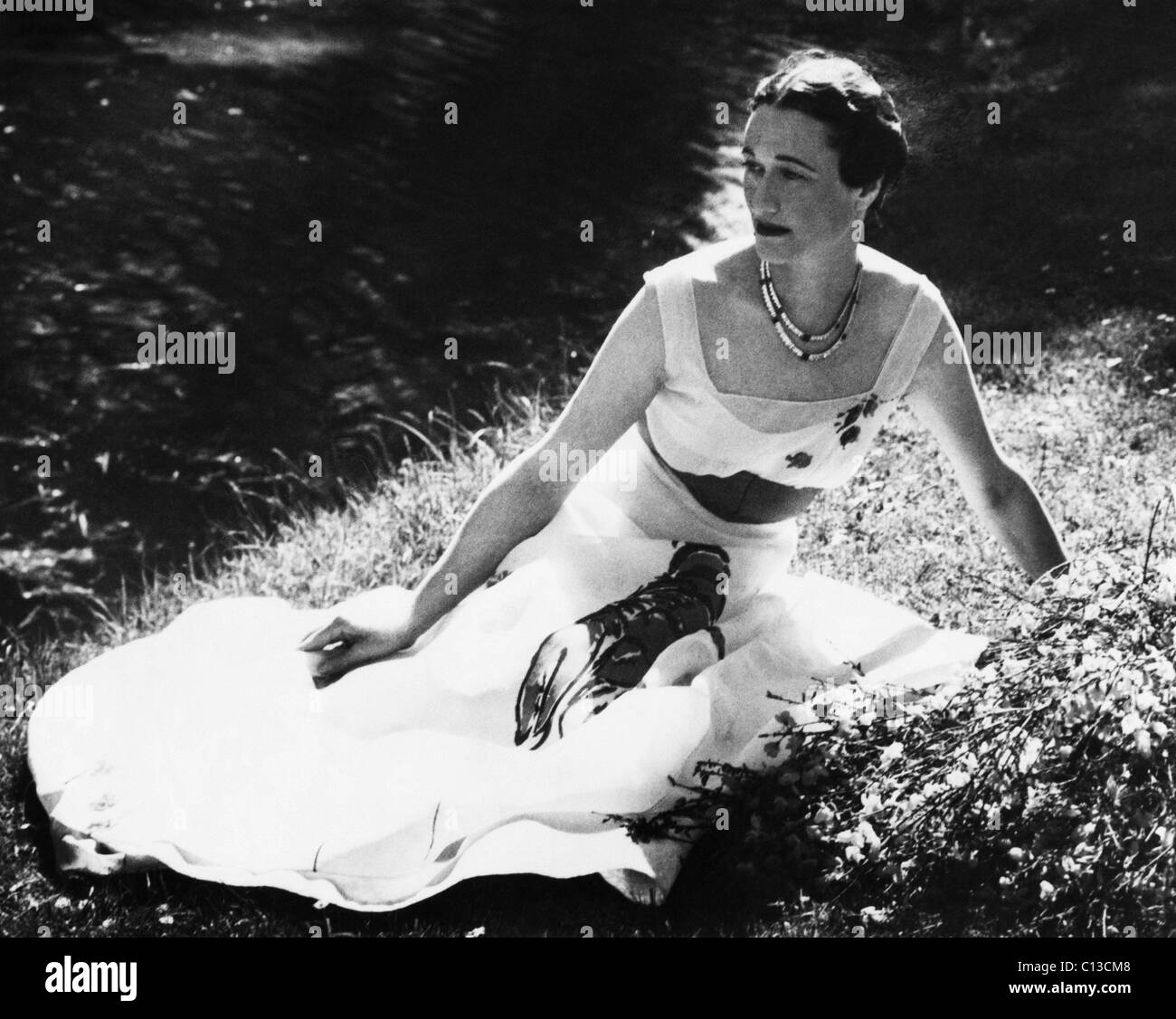 La duchessa di Windsor Wallis Simpson, risalente alla fine degli anni trenta. Foto Stock