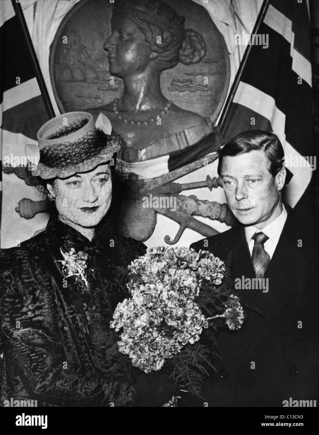 La duchessa di Windsor Wallis Simpson e Prince Edward, duca di Windsor, risalente alla fine degli anni trenta. Foto Stock
