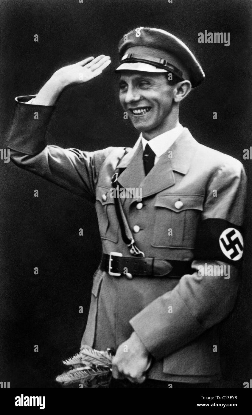 Reich il Ministro per la pubblica illuminazione e la Propaganda Joseph Goebbels, 1934 Foto Stock