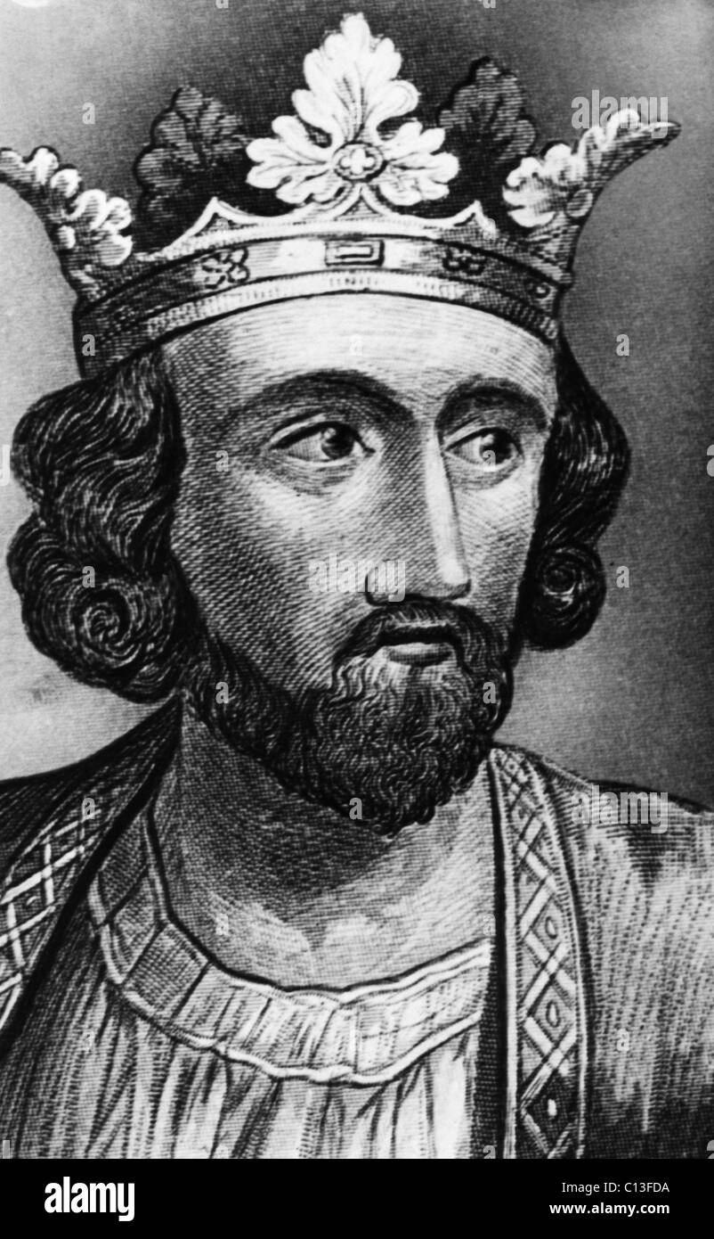 British royalty. British King Edward I, risalente alla fine del XIII secolo. Foto Stock