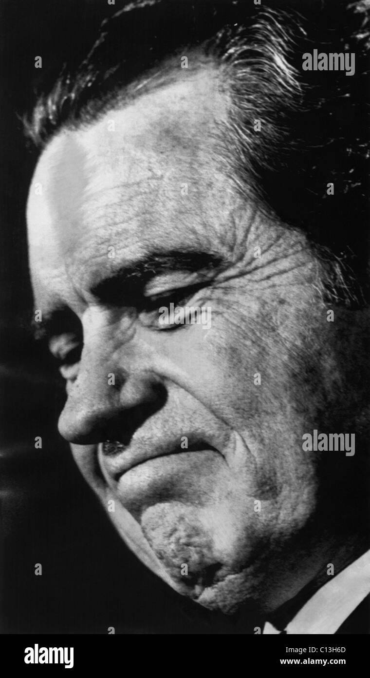 Presidenza di Nixon. Il presidente statunitense Richard Nixon, 1972. Foto Stock