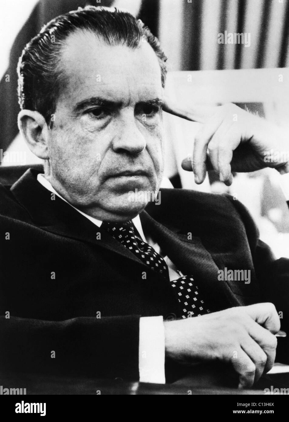 Presidenza di Nixon. Il presidente statunitense Richard Nixon, circa 1970s. Foto Stock