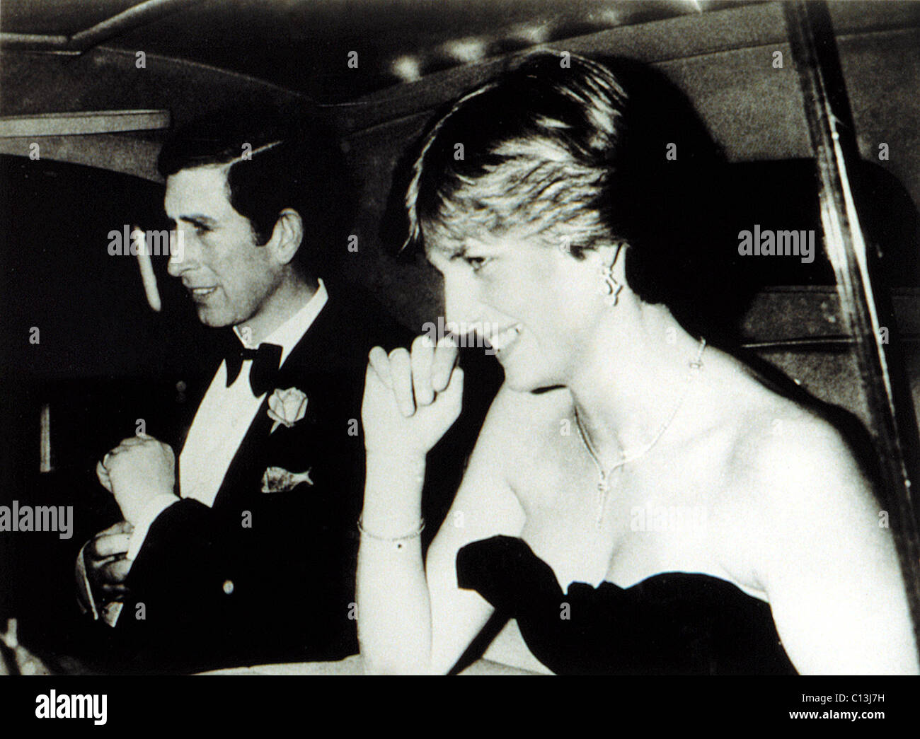 La principessa/Lady Diana Spencer, con il Principe Carlo, 7/28/81 Foto Stock