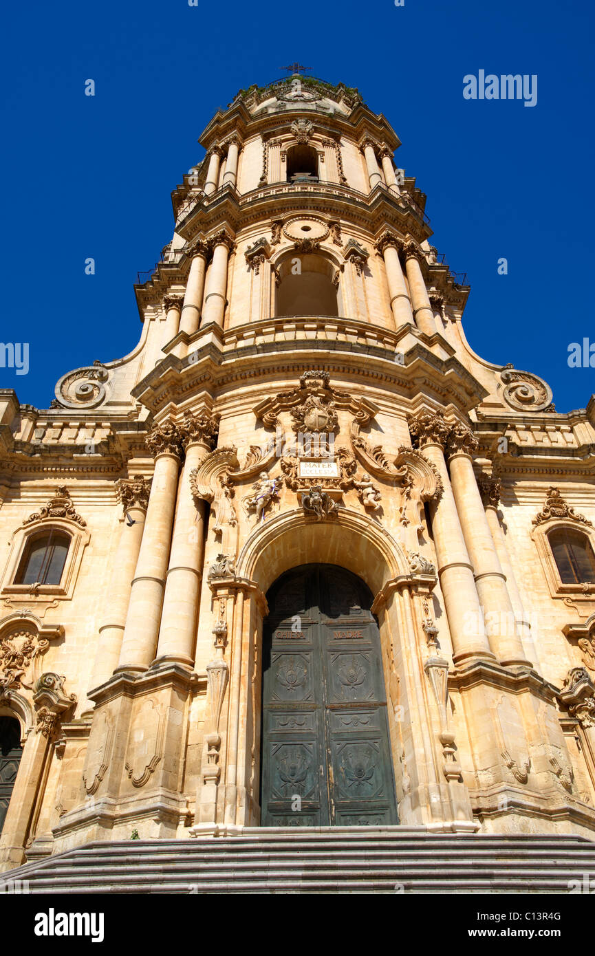 Chiesa barocca di St George progettata da Gagliardi 1702 , Modica, Sicilia Foto Stock