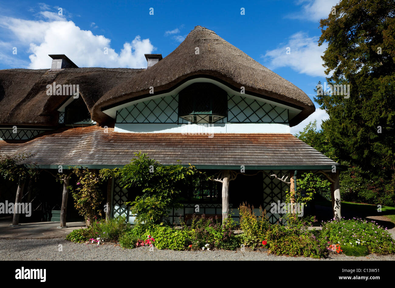Swiss Cottage - Cottage Orne costruito nel 1816 e progettato da John Nash, vicino Caher, nella contea di Tipperary, Irlanda Foto Stock