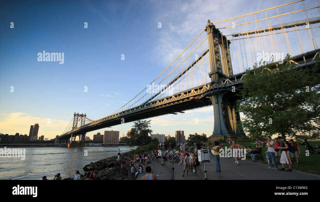 Manhattan Bridge, New York, Stati Uniti d'America Foto Stock Manhattan Bridge, New York, Stati Uniti d'America Foto Stock