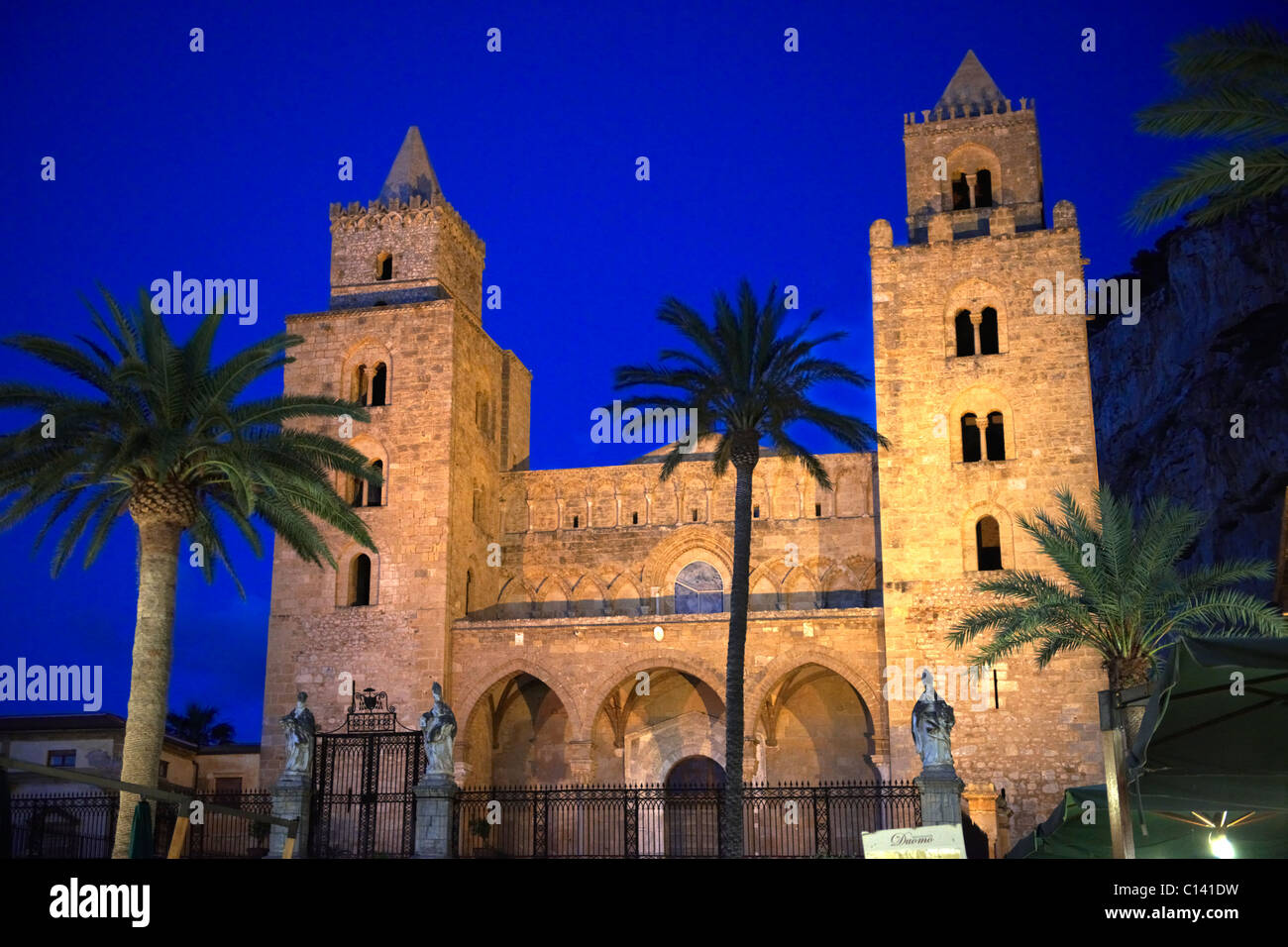 Cattedrale, Duomo di Cefalu [Cefa√∫] Sicilia Foto Stock