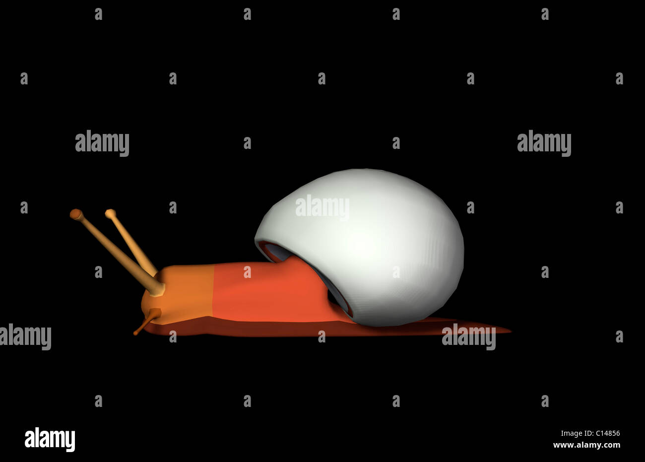 Illustrazione di lumaca Foto Stock