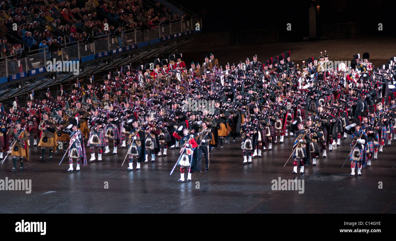 Tatuaggio militare il castello di Edimburgo EDINBURGH SCOTLAND REGNO UNITO Foto Stock