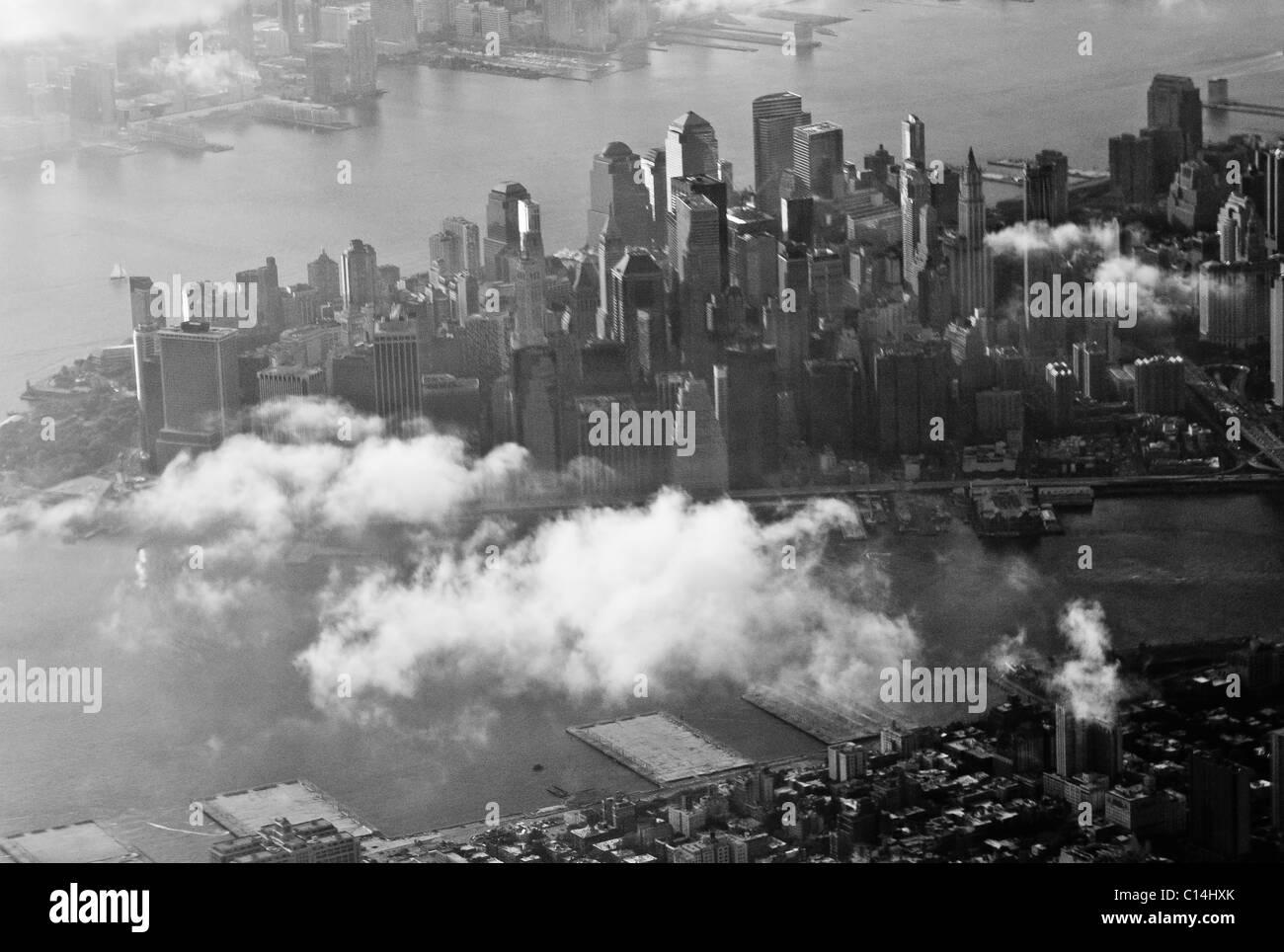 PANORAMA sullo skyline di NEW YORK CITY STATI UNITI D'AMERICA Foto Stock